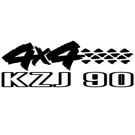 Sticker 4x4 KZJ 90